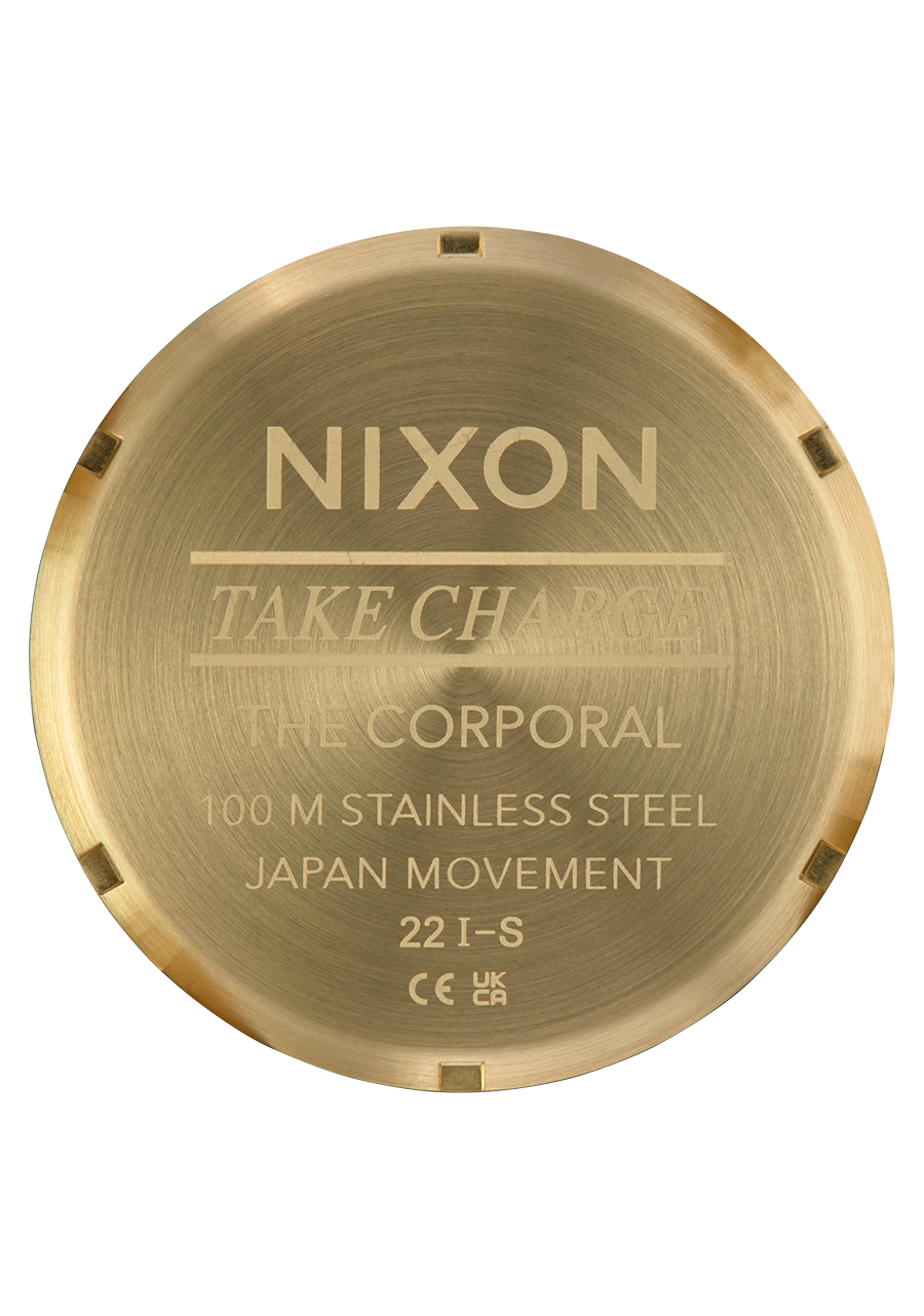 Nixon Corporal Stainless Steel | Yellow Gold/Black