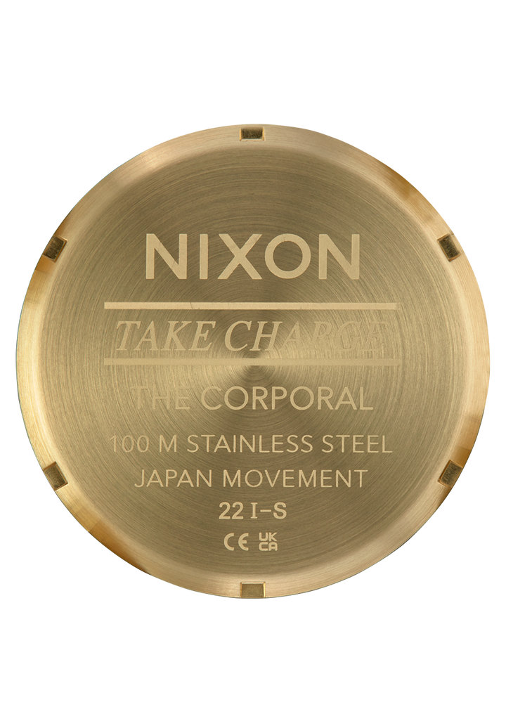 Nixon Corporal Stainless Steel | Yellow Gold/Black