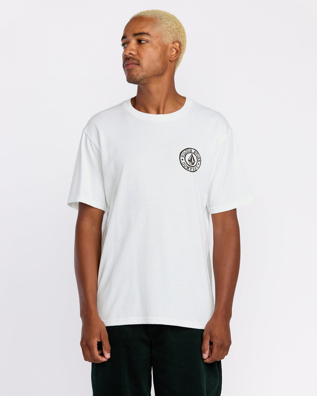 Volcom Logo Stamp Short Sleeve Tee (Men&