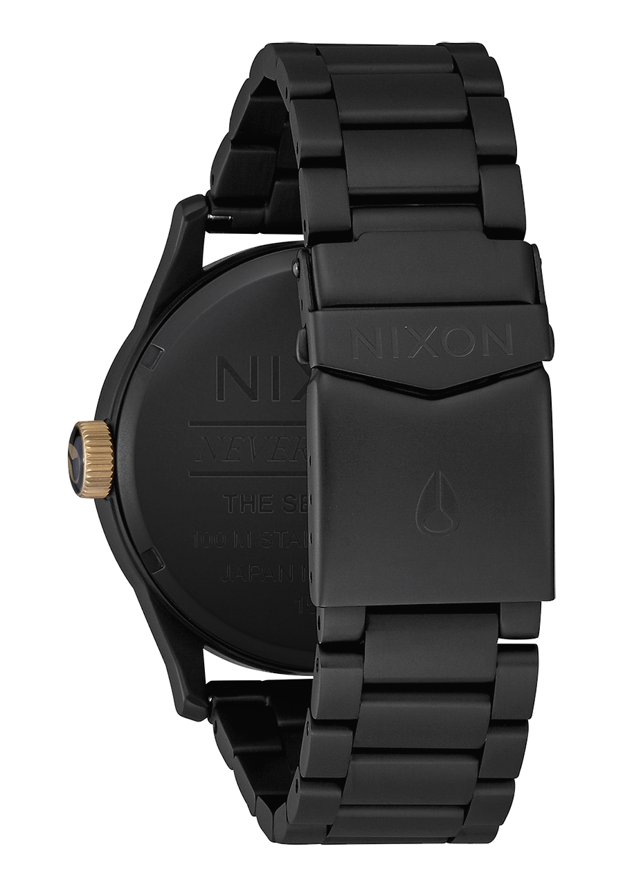 Nixon Sentry Stainless Steel | Matte Black/Gold