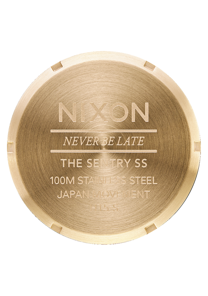 Nixon Sentry Stainless Steel | Oxblood Sunray/Gold
