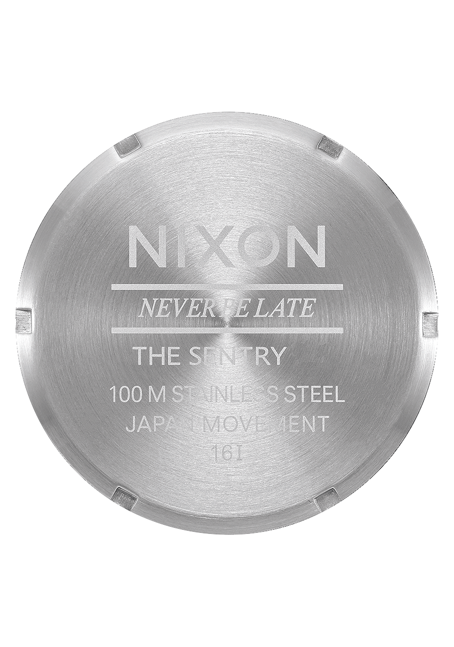 Nixon Sentry Stainless Steel | Silver/Cobalt