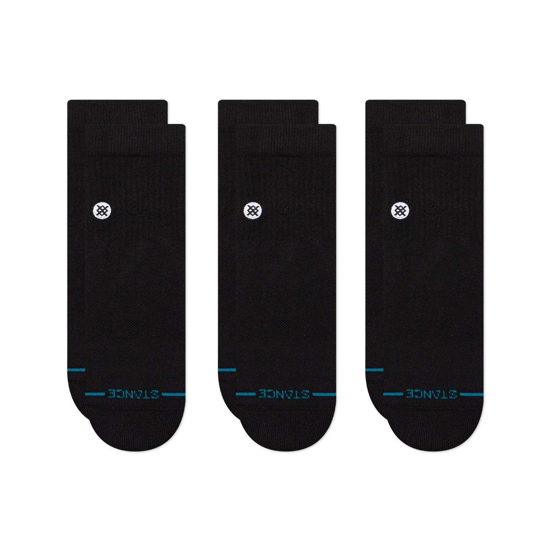 Stance Stp Icon Quarter-3Pk (Unisex) | Black