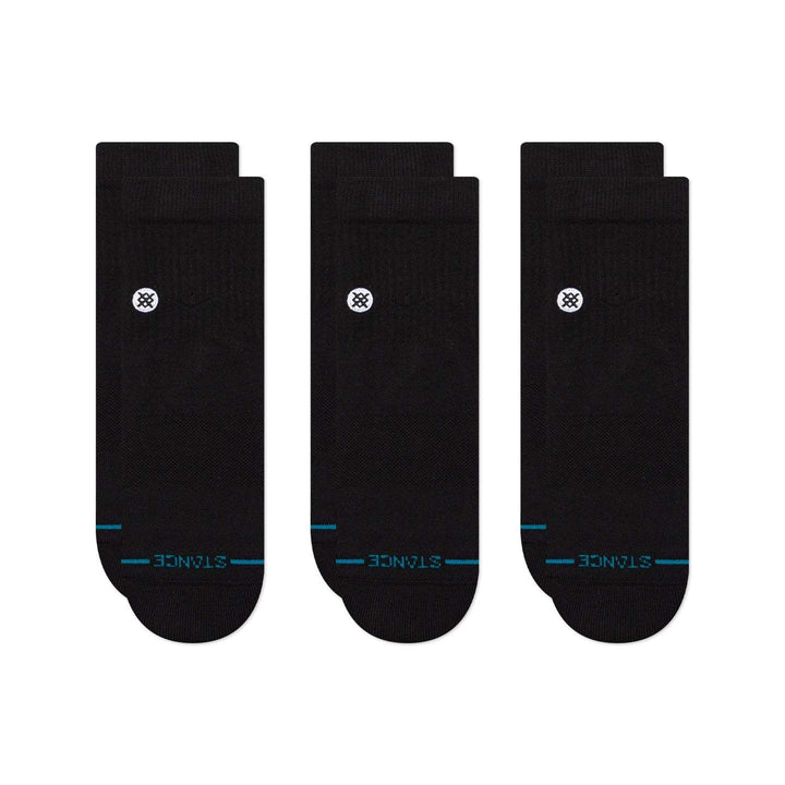 Stance Stp Icon Quarter-3Pk (Unisex) | Black