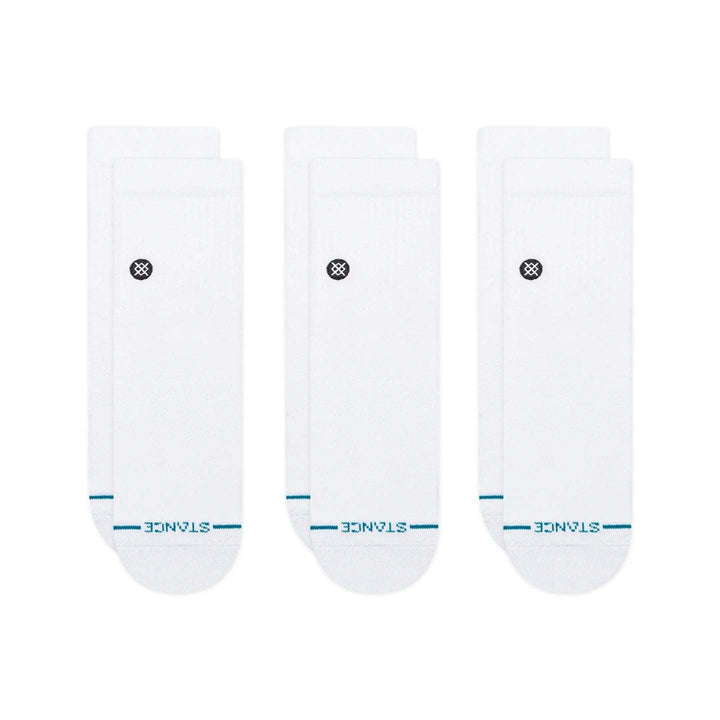 Stance Stp Icon Quarter-3Pk (Mens) | White