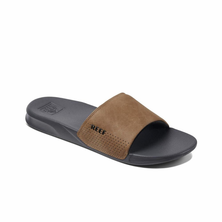 Reef One Slide (Mens) | Grey/Tan