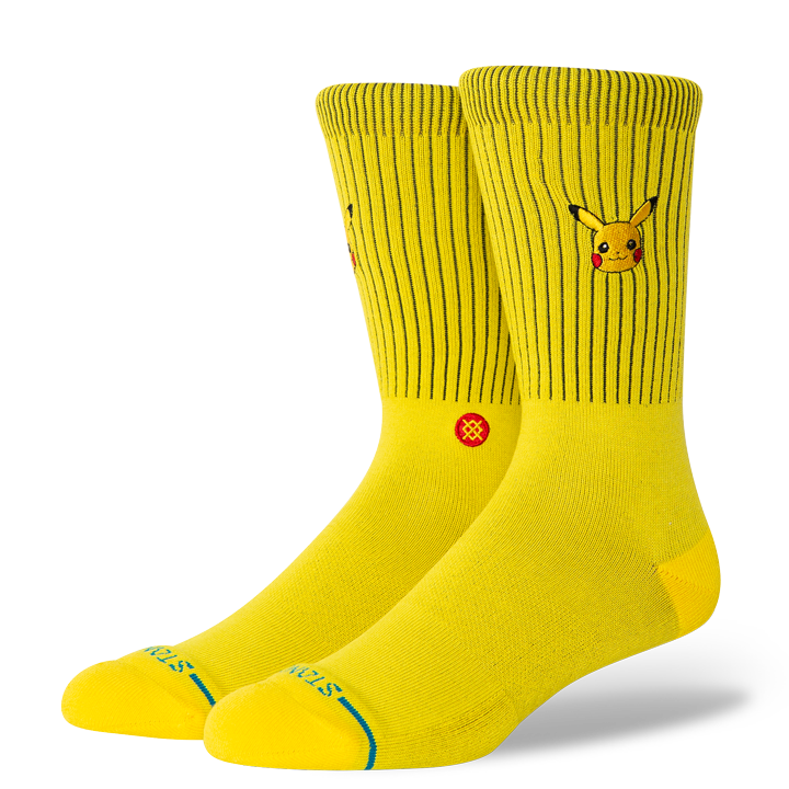 Stance Pikachu Crew (Unisex) | Yellow