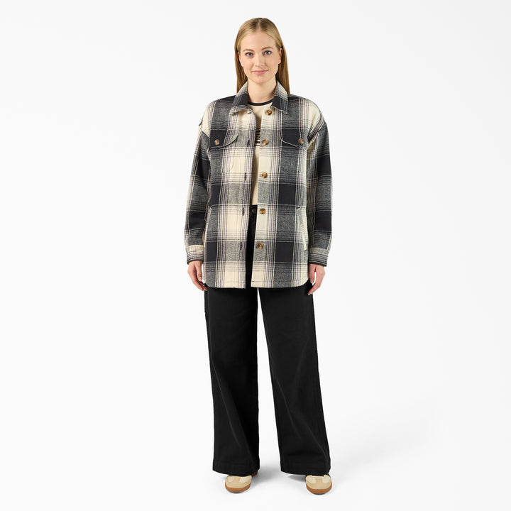 Dickies Flannel Plaid Shacket (Womens) | Black