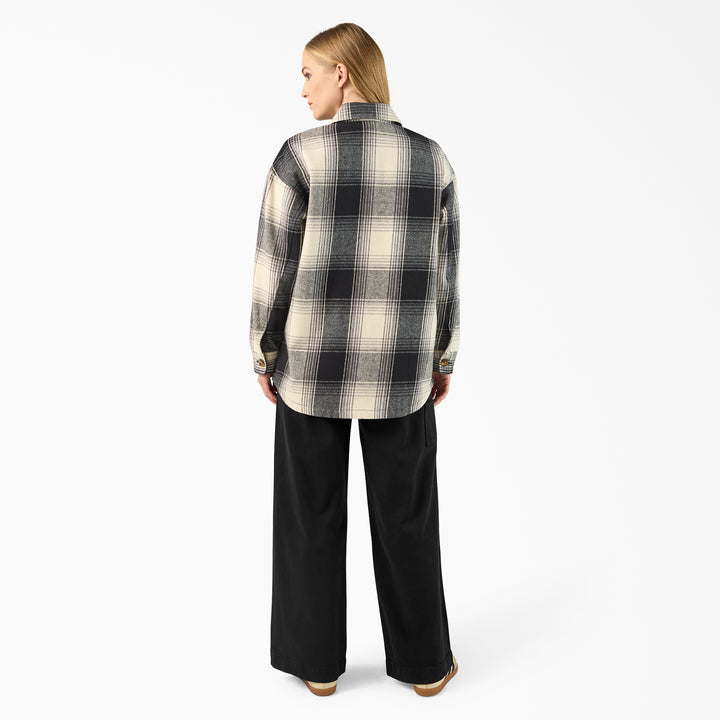 Dickies Flannel Plaid Shacket (Womens) | Black