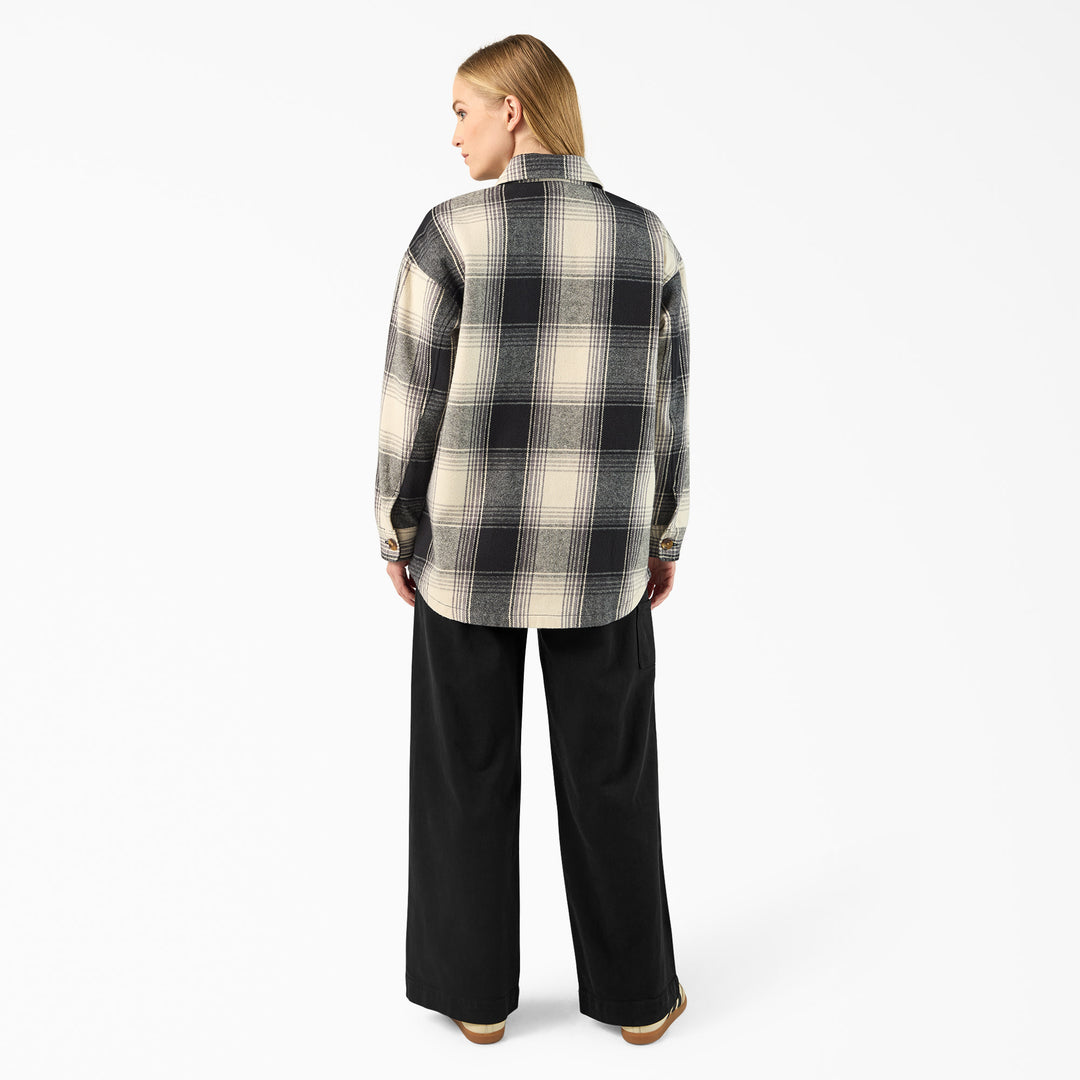 Dickies Flannel Plaid Shacket (Womens) | Black