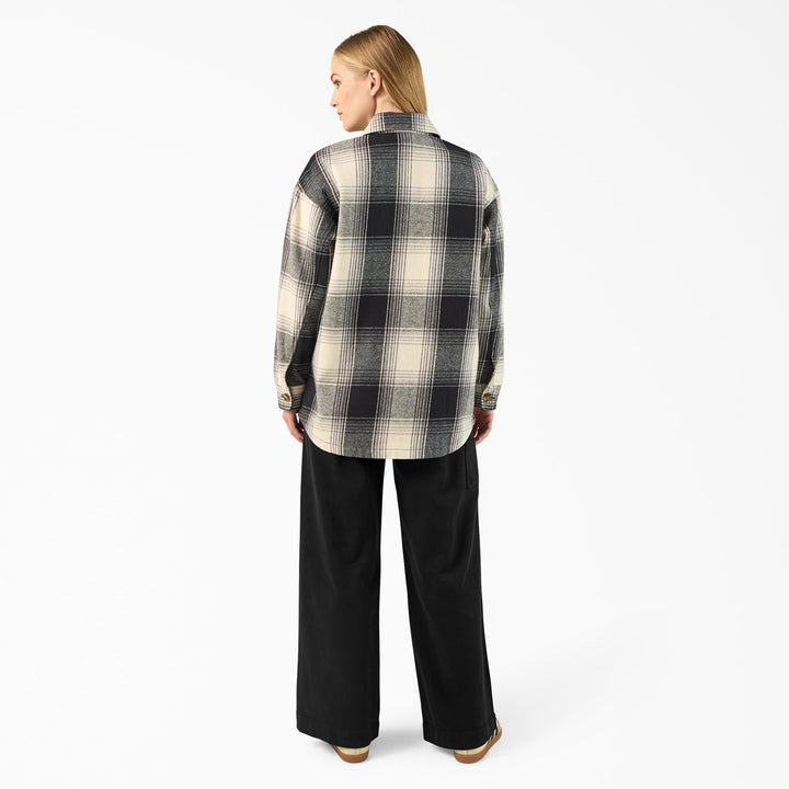 Dickies Flannel Plaid Shacket (Womens) | Black