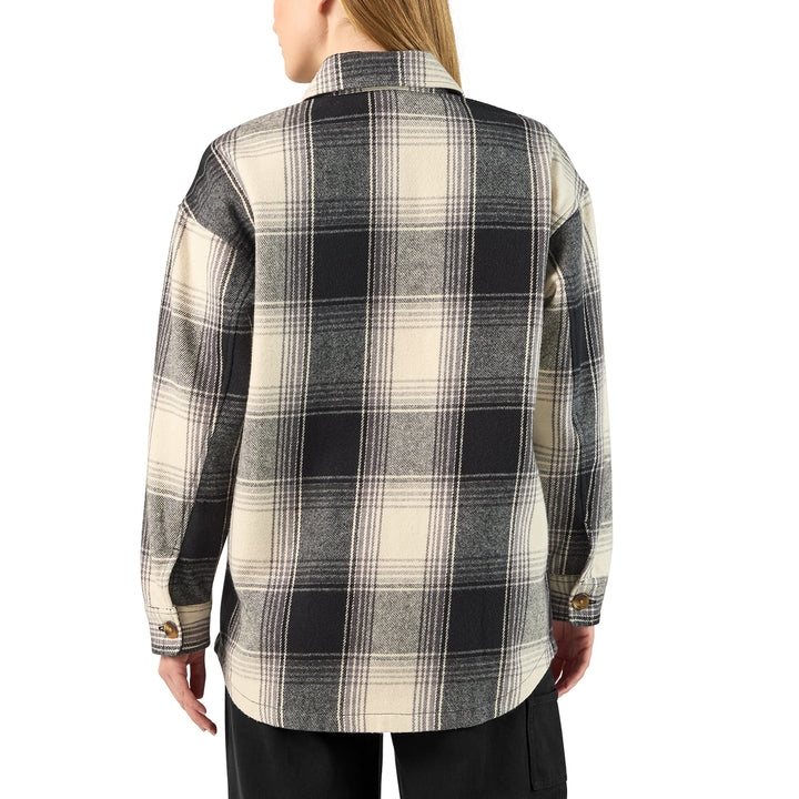 Dickies Flannel Plaid Shacket (Womens) | Black