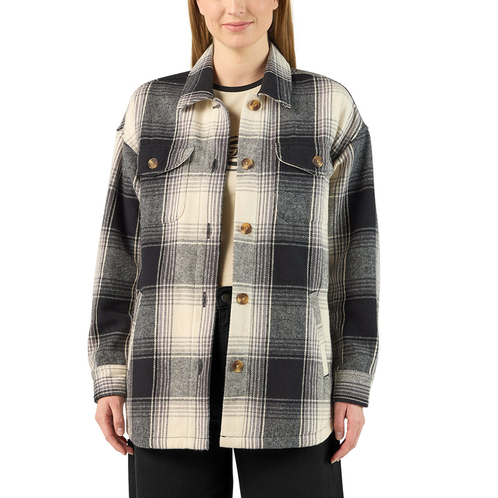 Dickies Flannel Plaid Shacket (Womens) | Black