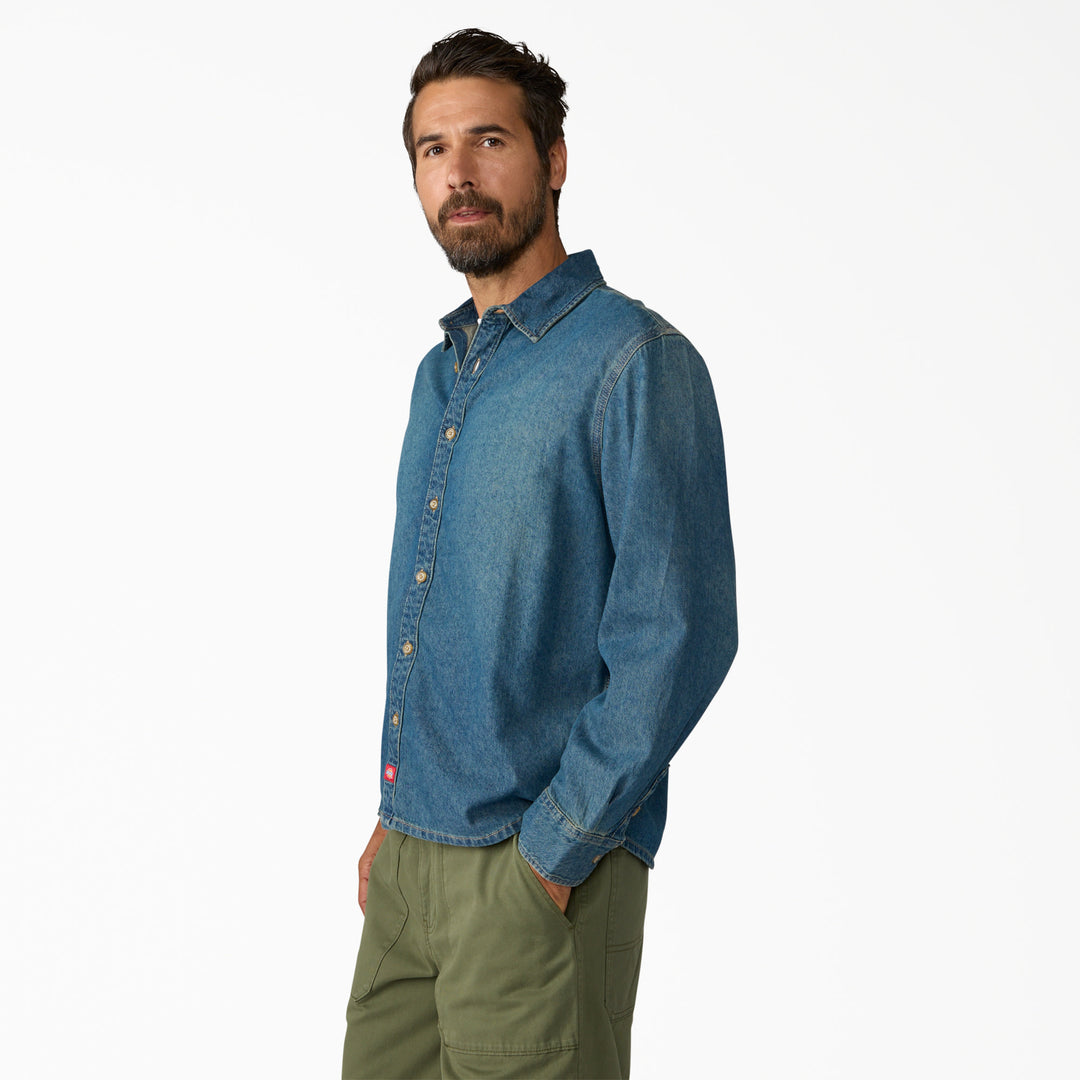 Dickies Lightweight Denim Long Sleeve Shirt (Men&