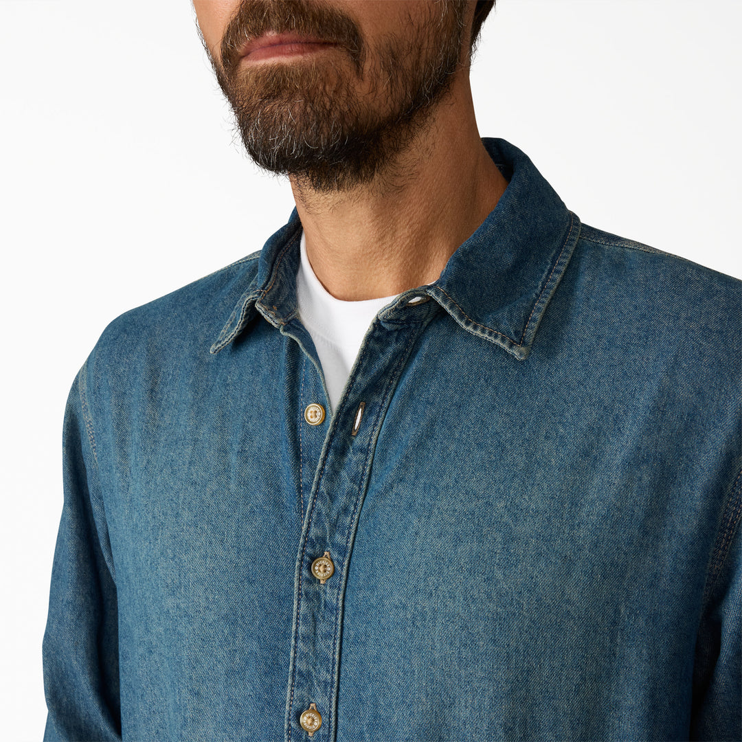 Dickies Lightweight Denim Long Sleeve Shirt (Men&