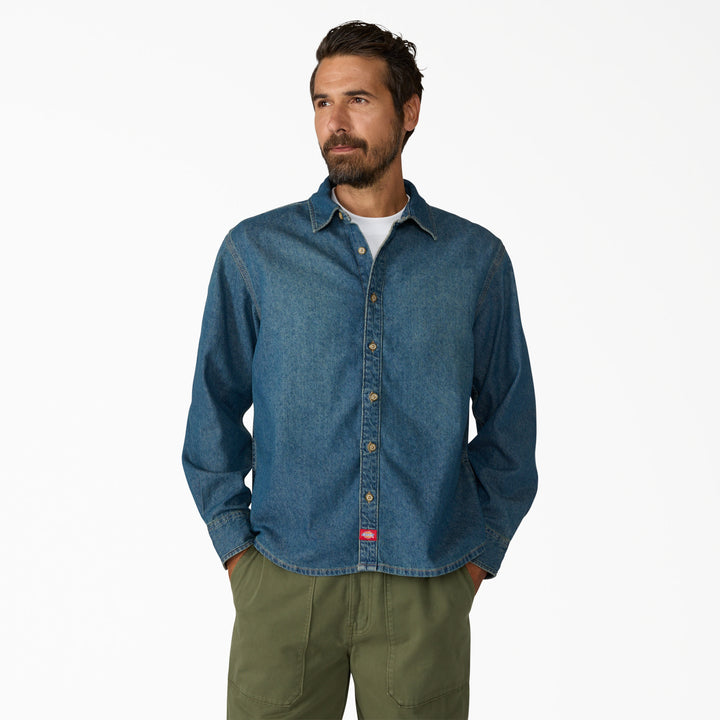 Dickies Lightweight Denim Long Sleeve Shirt (Men&