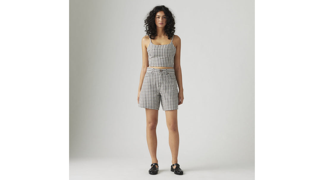 Levis High Baggy Short (Womens) | Milo Plaid