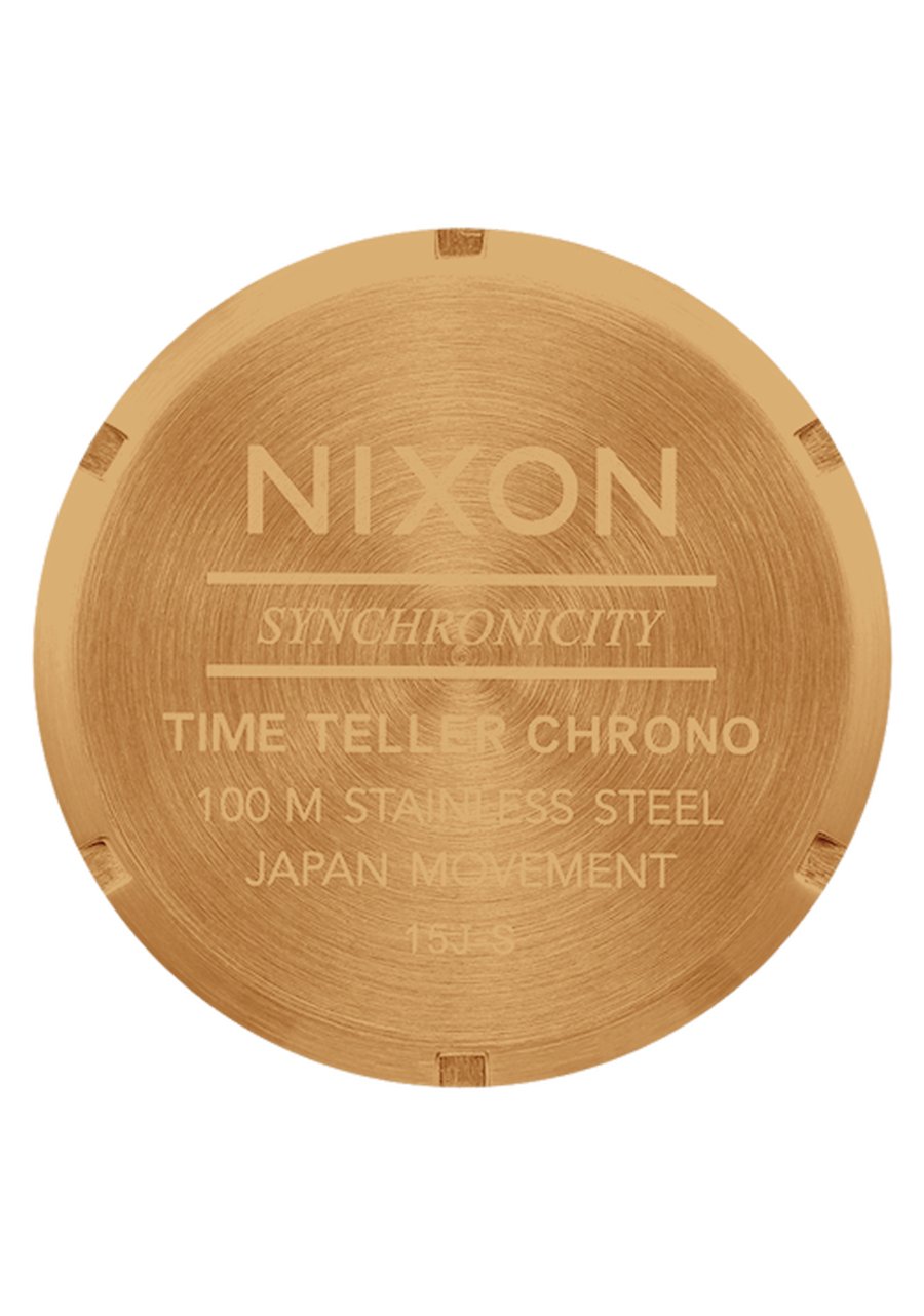 Nixon Time Teller Chrono | Gold/Green Sunray