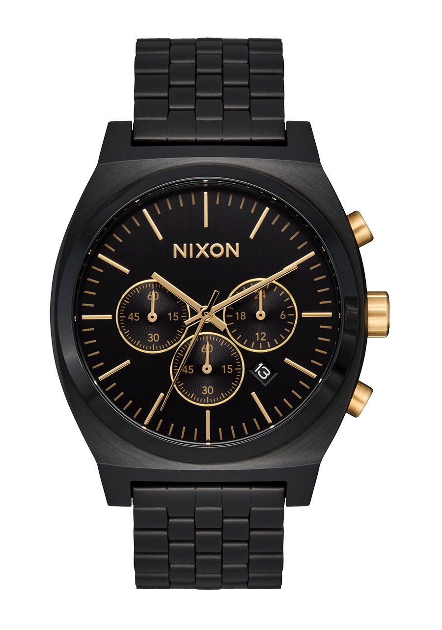 Nixon Time Teller Chrono | Black/Black/Gold