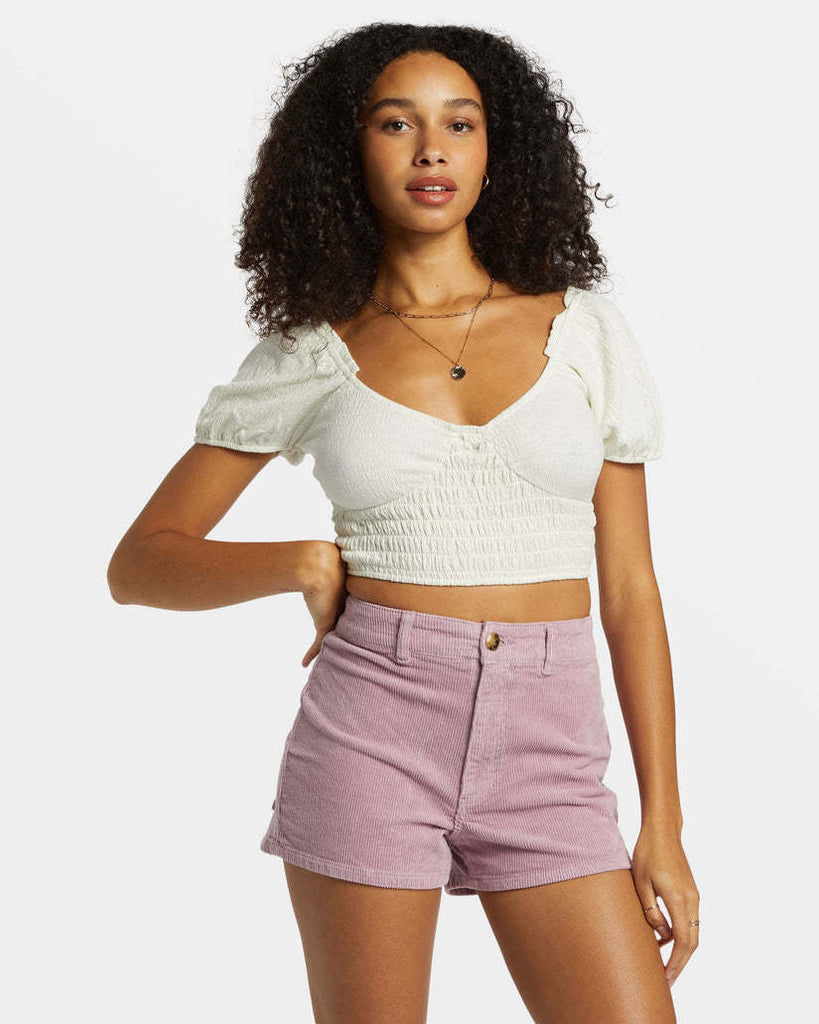 Billabong Free Fall Short Cord (Womens) | Lilac Fog