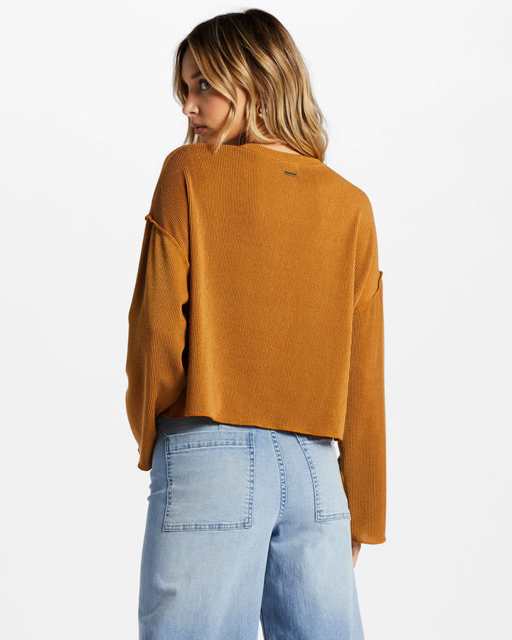 Billabong You Seam Happy Long Sleeve Tee (Women&