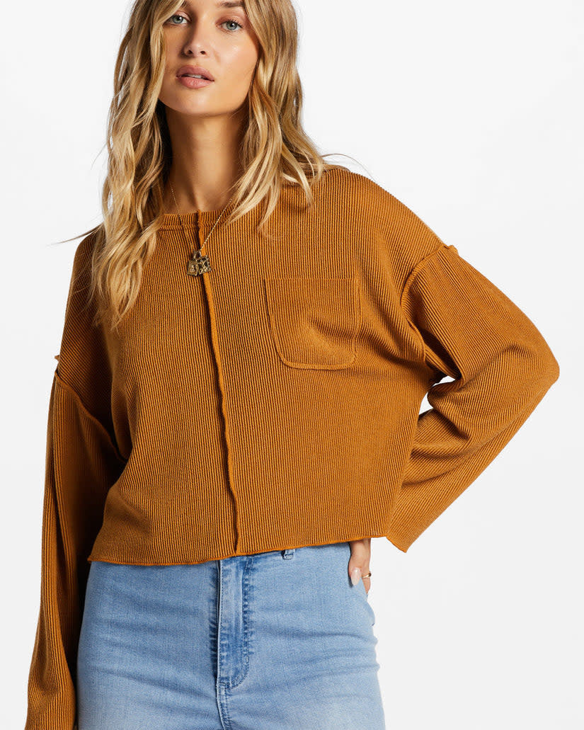 Billabong You Seam Happy Long Sleeve Tee (Women&