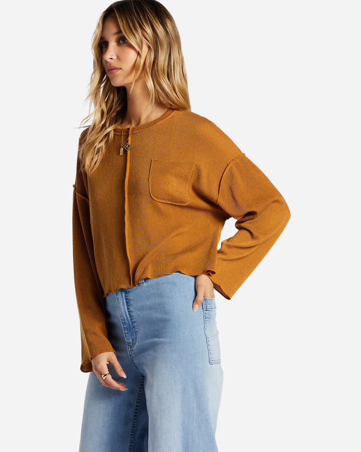 Billabong You Seam Happy Long Sleeve Tee (Women&