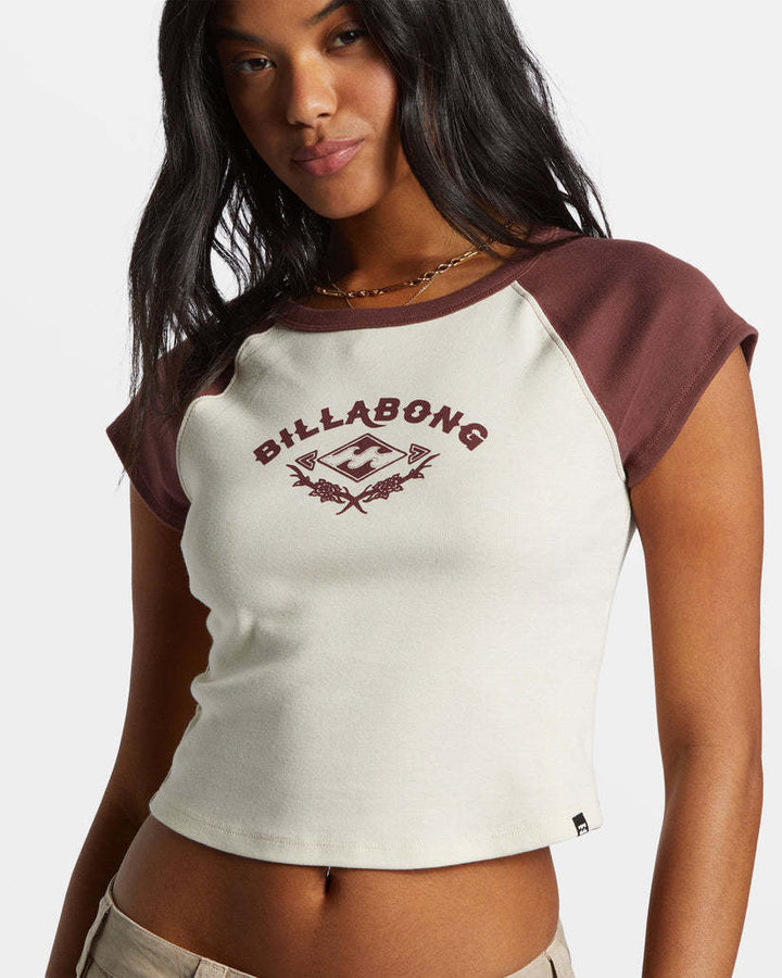 Billabong Blissed Raglan Tee (Women&