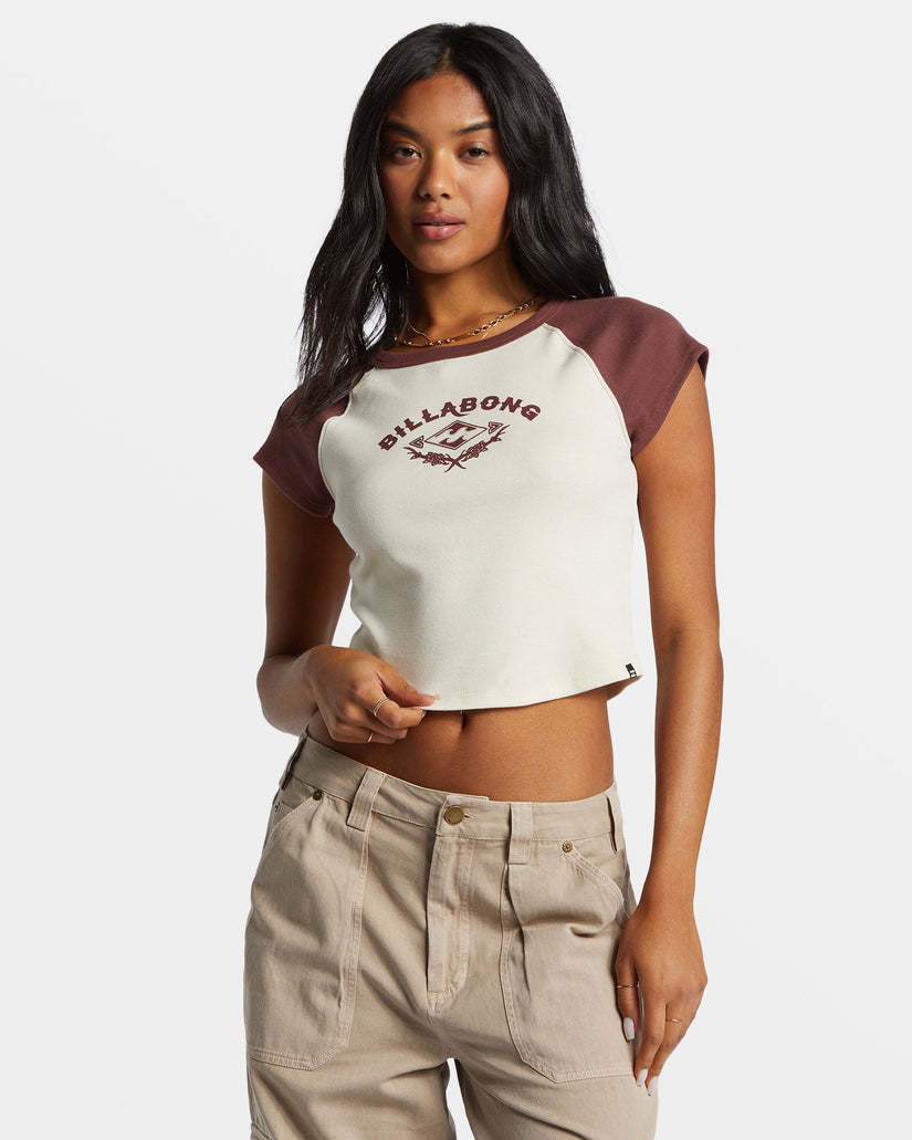 Billabong Blissed Raglan Tee (Women&
