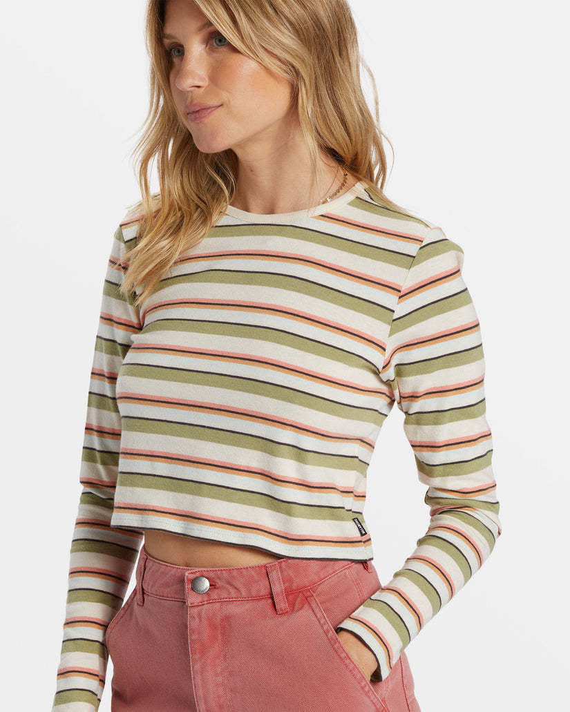 Billabong Tommy Stripe Long Sleeve Tee (Women&