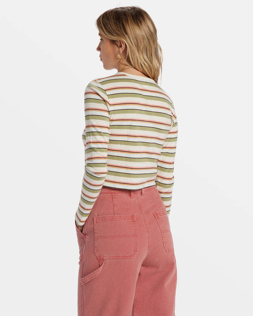 Billabong Tommy Stripe Long Sleeve Tee (Women&