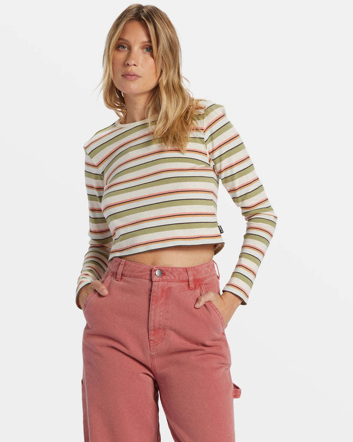 Billabong Tommy Stripe Long Sleeve Tee (Women&