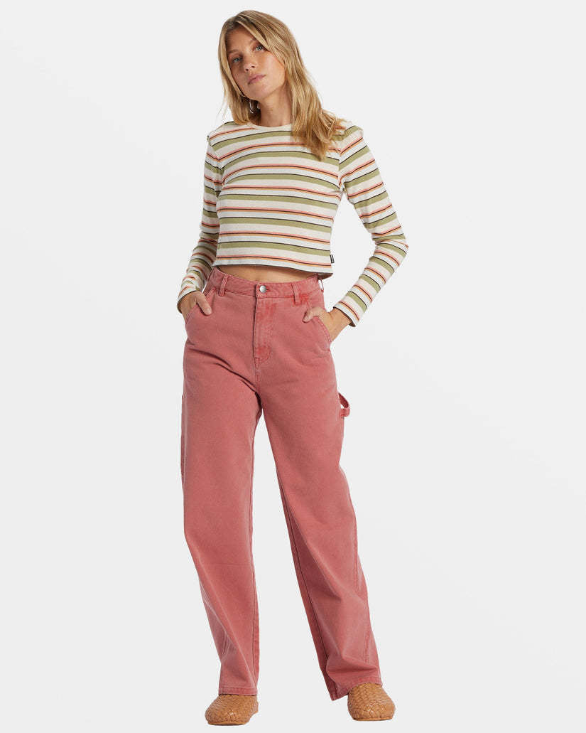 Billabong Tommy Stripe Long Sleeve Tee (Women&