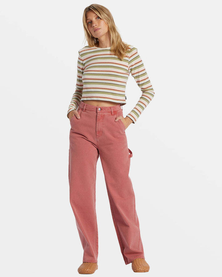 Billabong Tommy Stripe Long Sleeve Tee (Women&