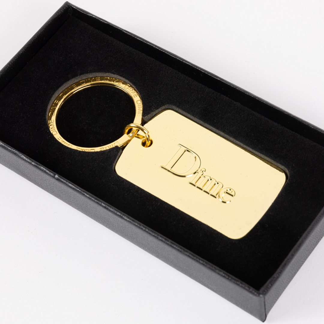 Dime Classic Keychain | Gold