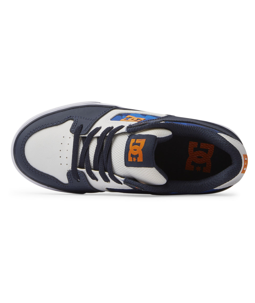 DC Pure Elastic Youth Shoes | Shady Blue/Orange