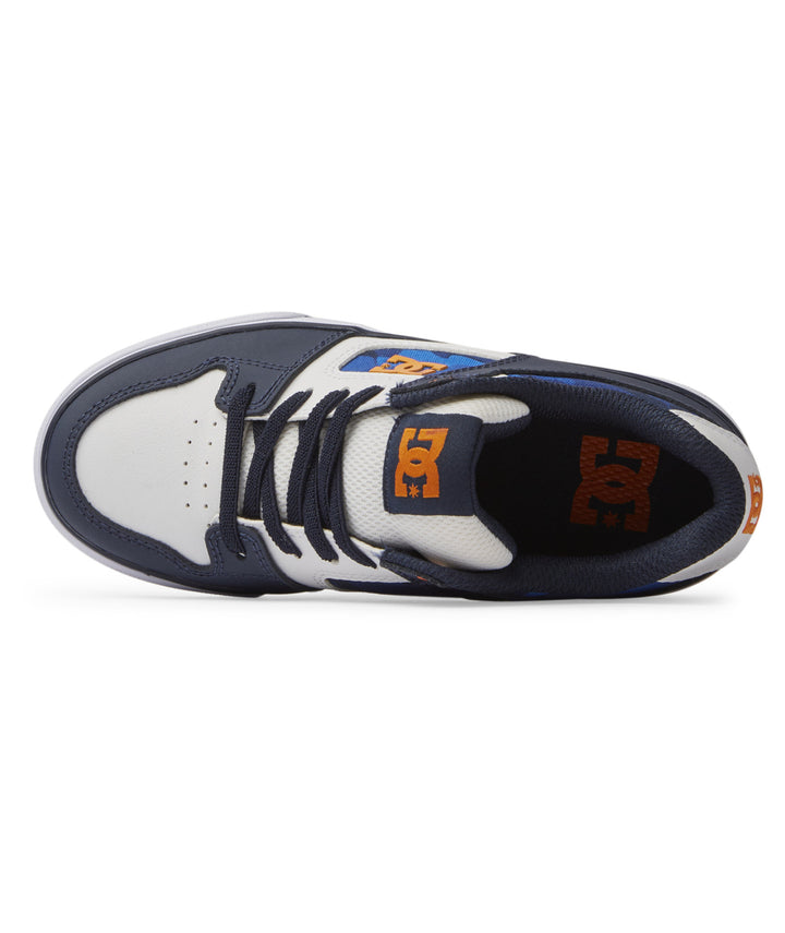 DC Pure Elastic Youth Shoes | Shady Blue/Orange