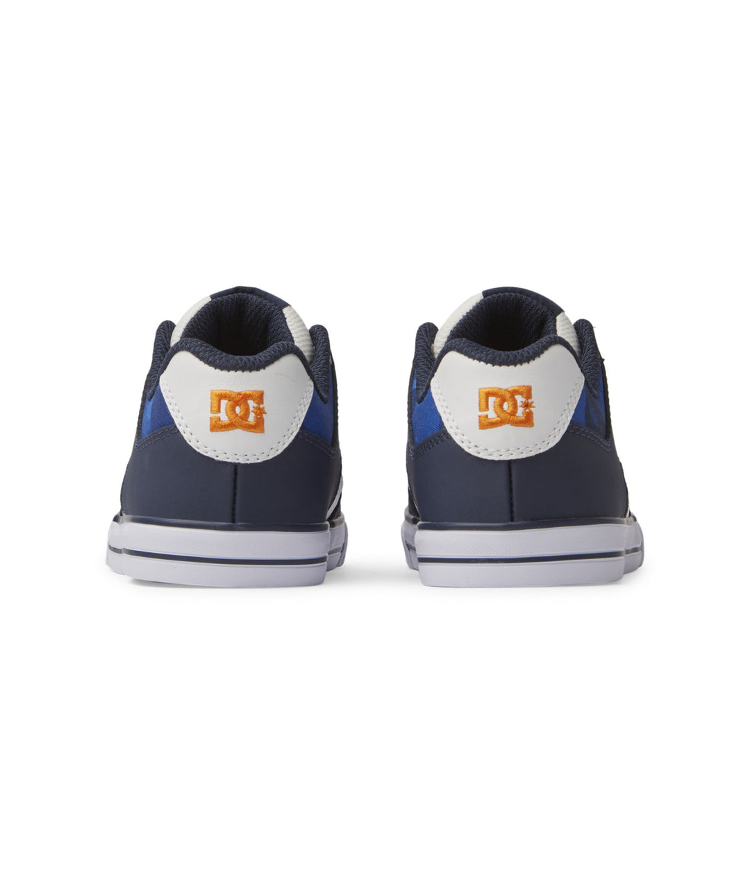 DC Pure Elastic Youth Shoes | Shady Blue/Orange