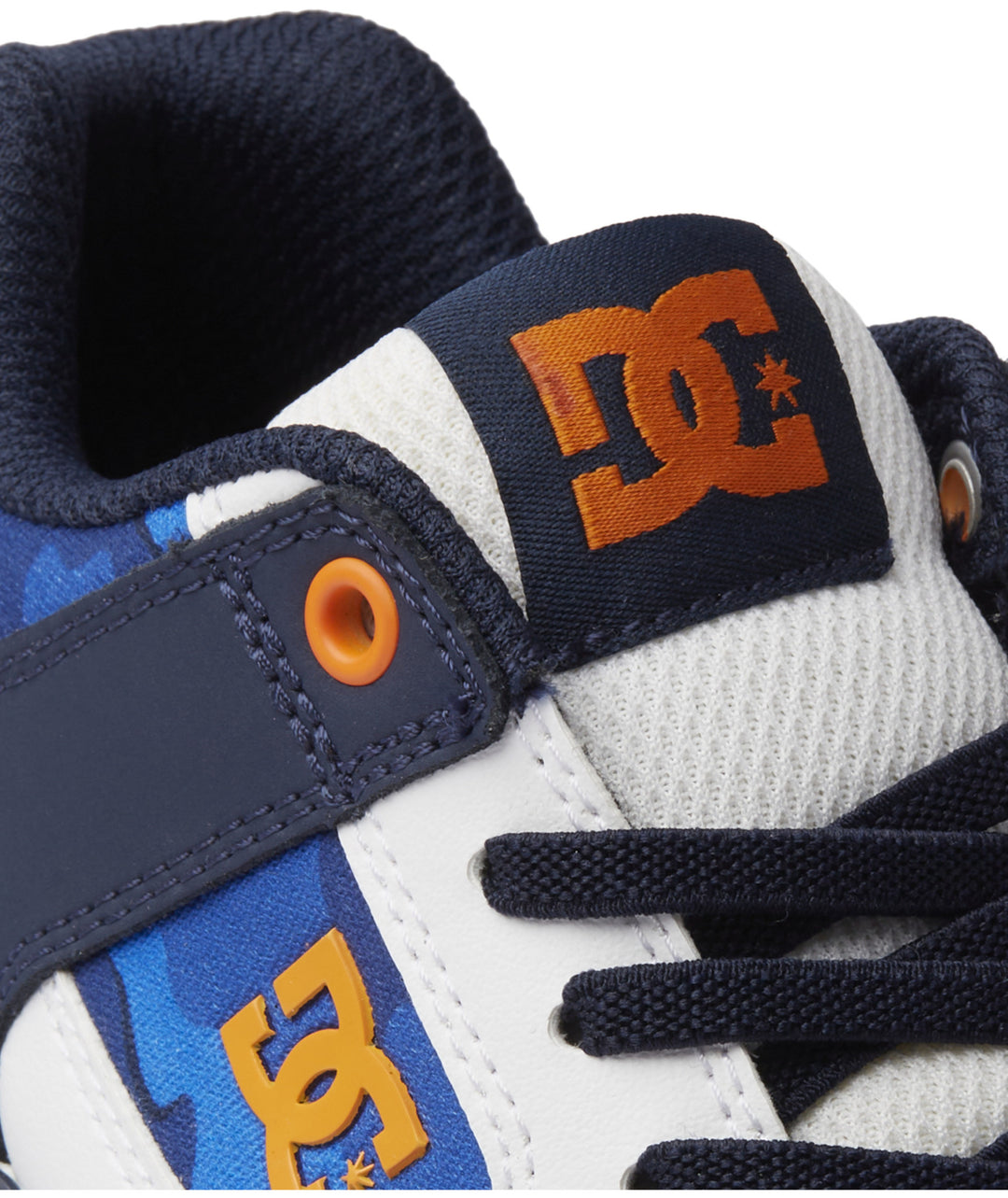 DC Pure Elastic Youth Shoes | Shady Blue/Orange