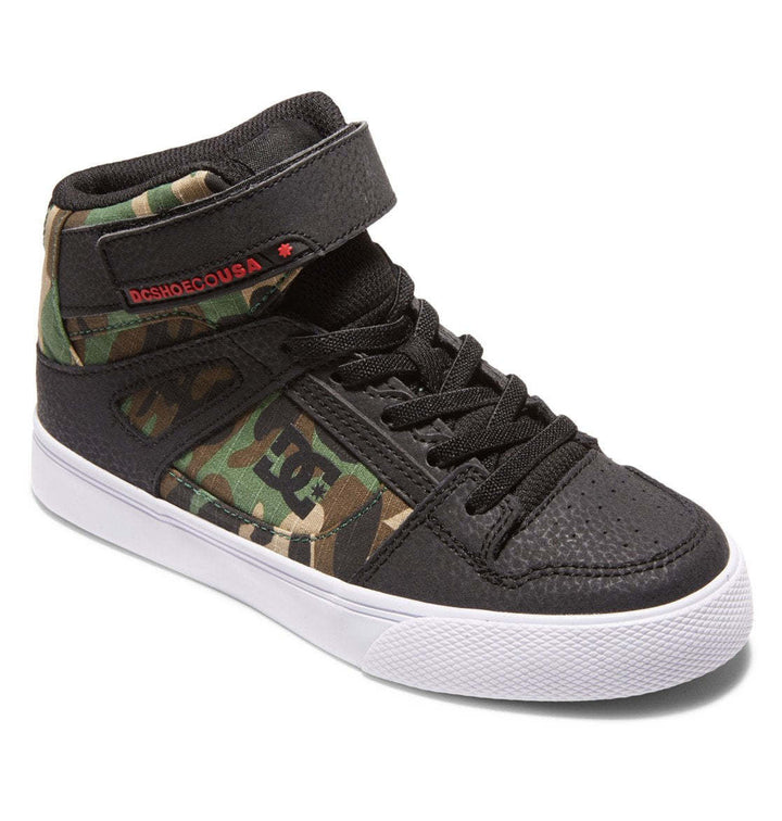 DC Pure High-Top EV Youth Shoes | Black Camo