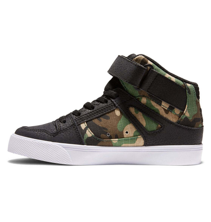 DC Pure High-Top EV Youth Shoes | Black Camo
