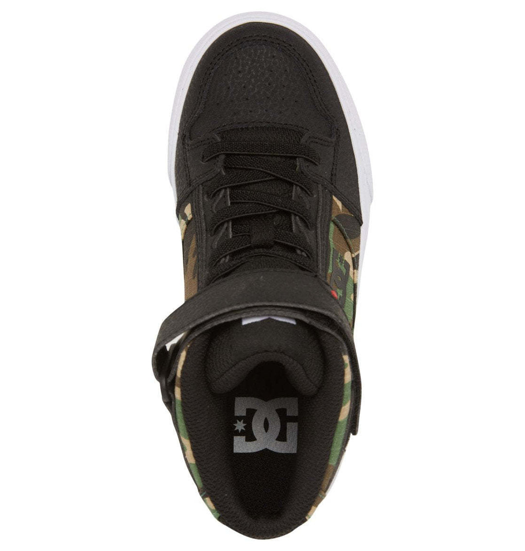 DC Pure High-Top EV Youth Shoes | Black Camo