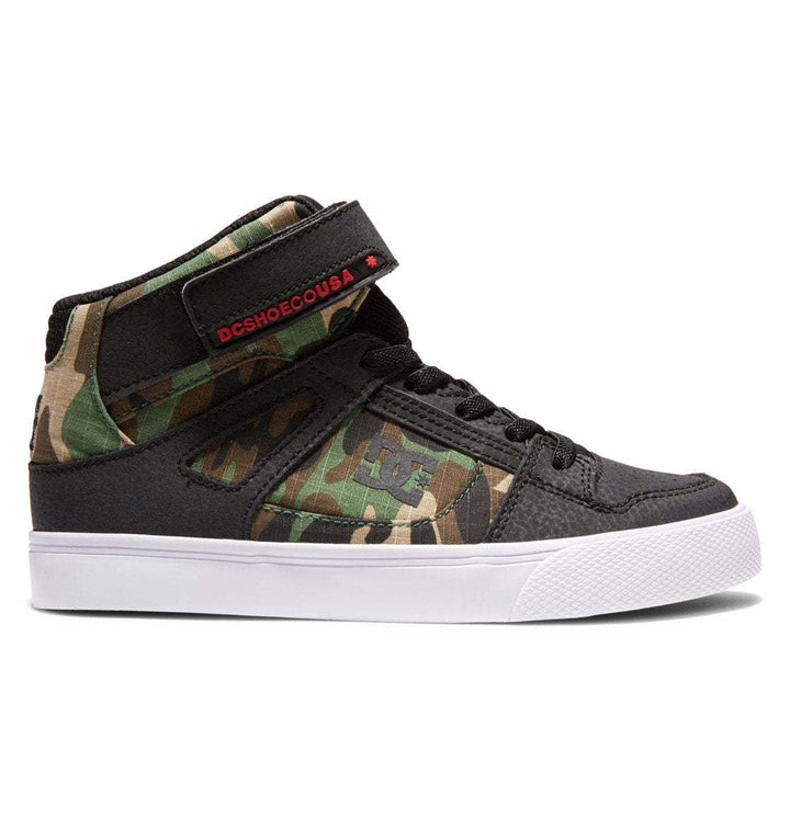 DC Pure High-Top EV Youth Shoes | Black Camo