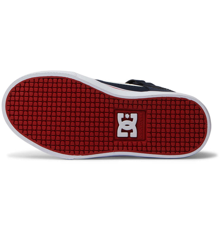 DC Pure High-Top EV Youth Shoes | Navy/Athletic Red