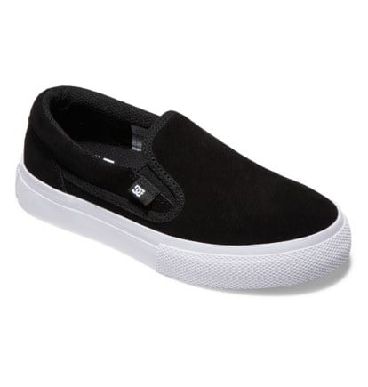 DC Manual Slip-On Sd Youth Shoes | Black/White