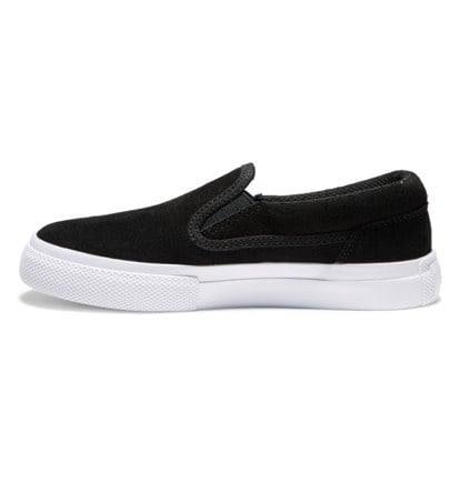 DC Manual Slip-On Sd Youth Shoes | Black/White