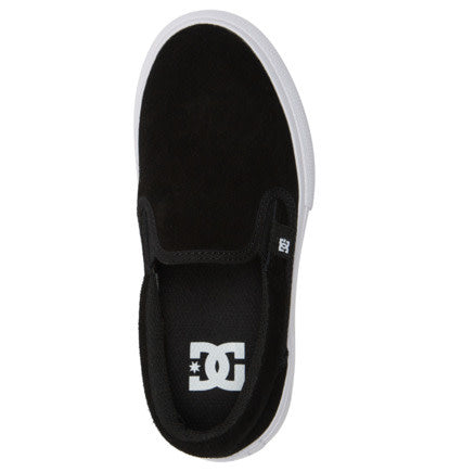 DC Manual Slip-On Sd Youth Shoes | Black/White