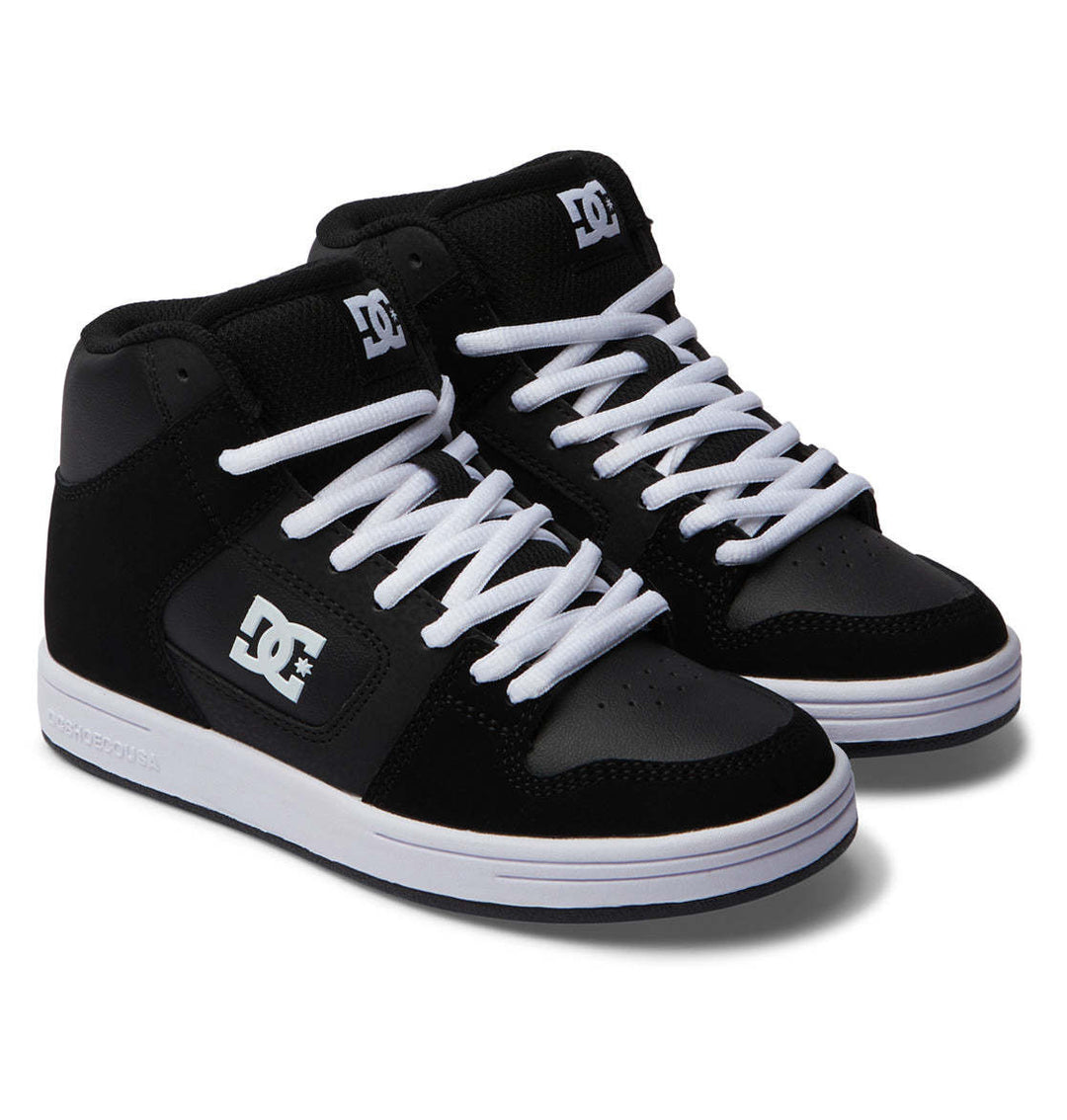 DC Manteca 4 Hi Youth Shoes | Black/Black/White