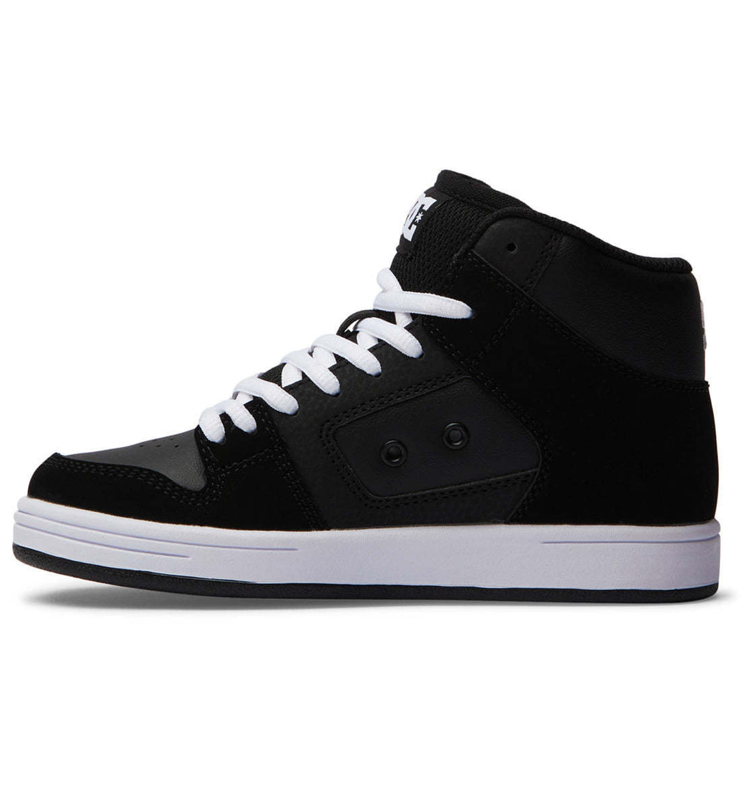 DC Manteca 4 Hi Youth Shoes | Black/Black/White