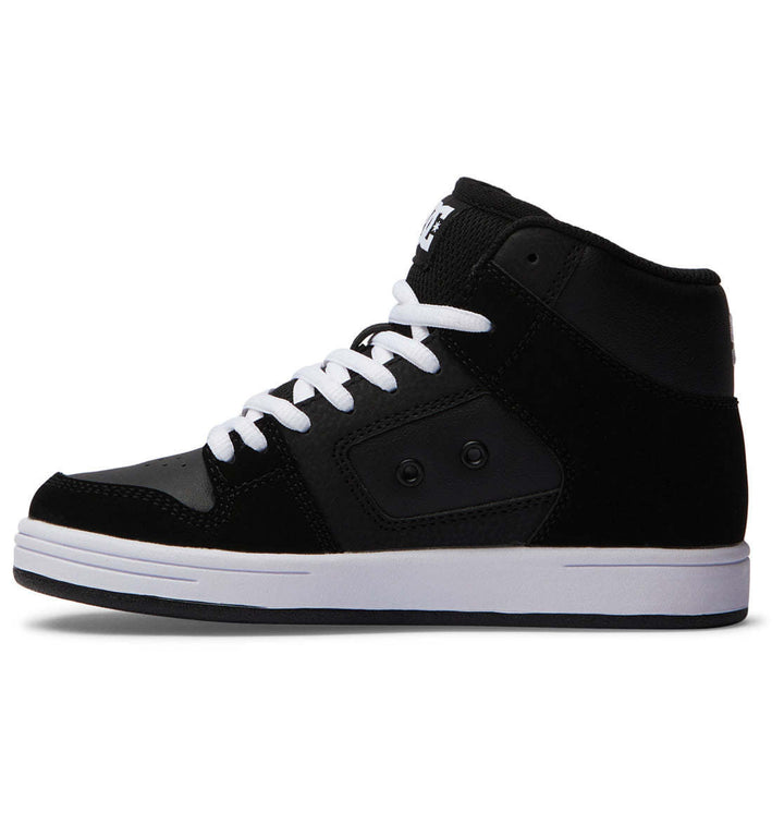 DC Manteca 4 Hi Youth Shoes | Black/Black/White